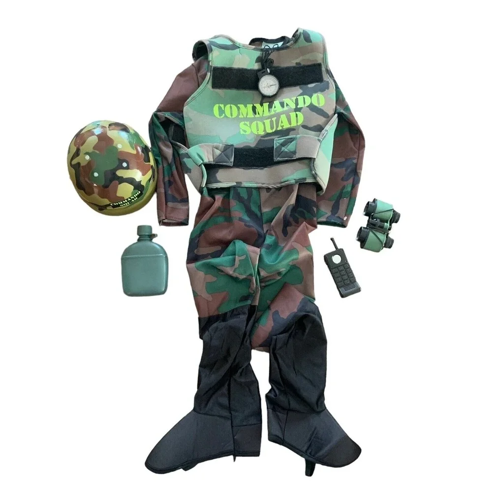 Rubies‎ Kids Military Soldier Halloween Costume 6 Piece Medium Helmet Binoculars